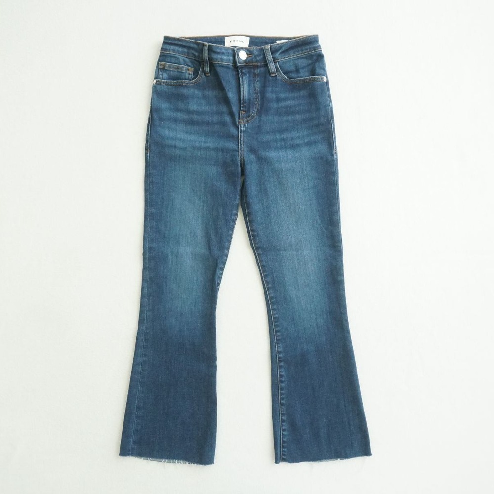 Frame Denim Women's Cropped Blue Jeans